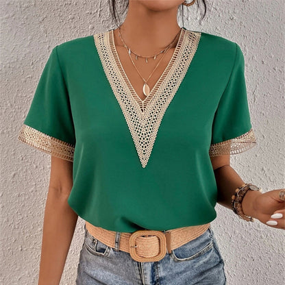 Bushii | V-Hals T-Shirt Dames