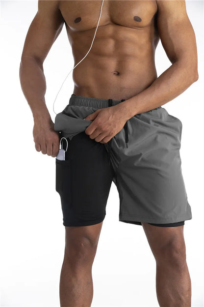Bushii | Hardloop Shorts Heren met Liner en Telefoonzak