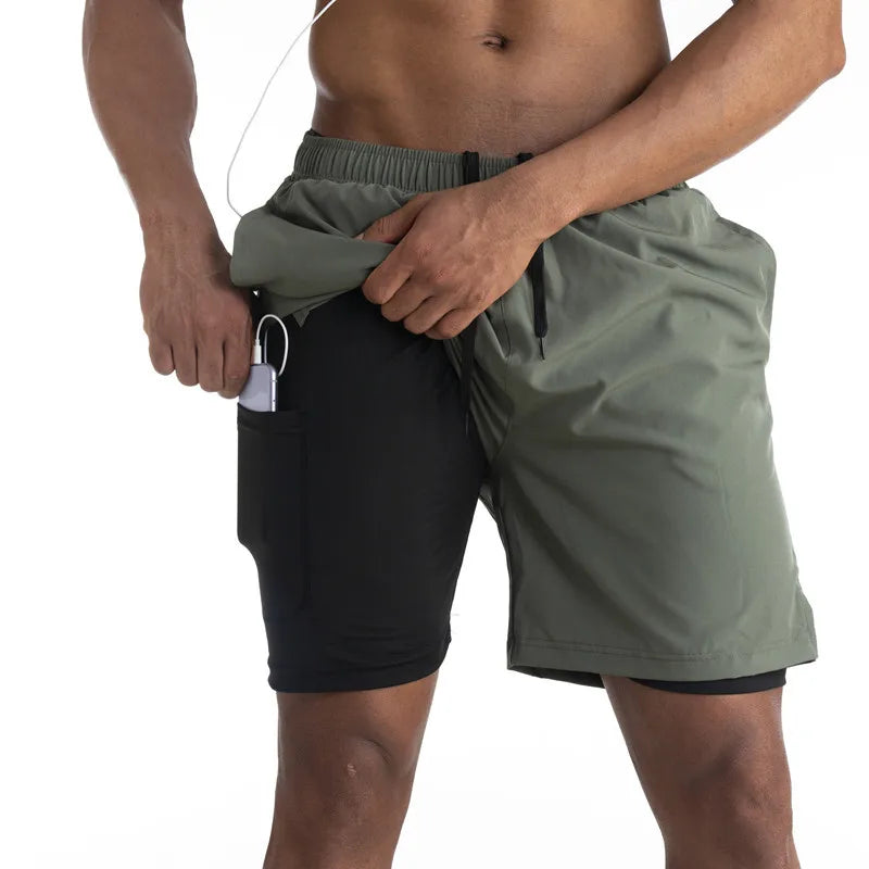 Bushii | Hardloop Shorts Heren met Liner en Telefoonzak