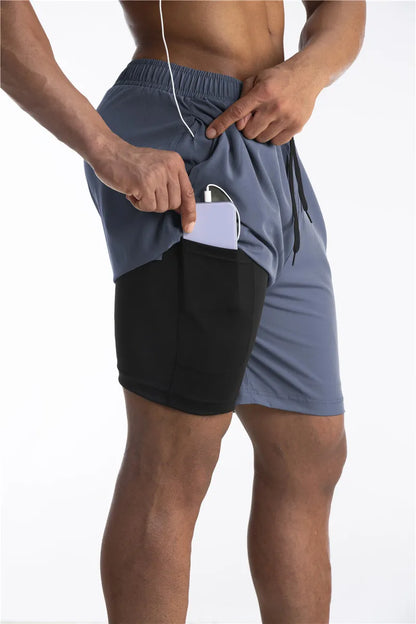 Bushii | Hardloop Shorts Heren met Liner en Telefoonzak