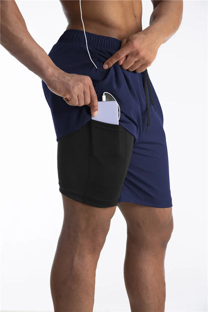 Bushii | Hardloop Shorts Heren met Liner en Telefoonzak