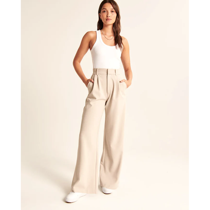 MANOUK | Elegante Hoge Taille Broek