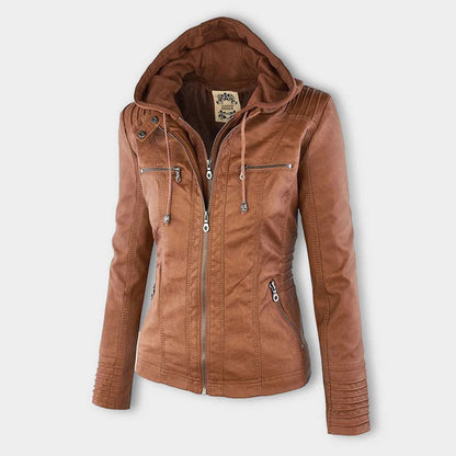 GERDA | Leren Korte Jas voor Dames – Stijlvol, Comfortabel en Veelzijdig