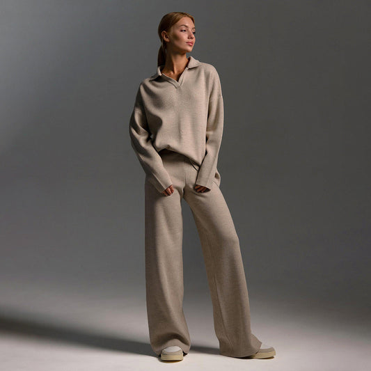 Bushii | Knitted Tracksuit voor Dames – Comfortabel & Stijlvoll