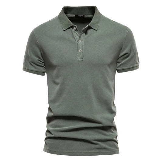 Bushii | Heren Poloshirt van Piqué Katoen