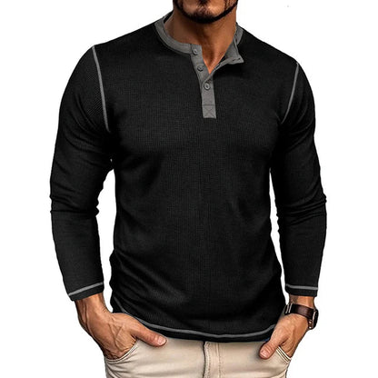 OLAVV| Moderne Henley Trui Heren