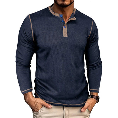 OLAVV| Moderne Henley Trui Heren