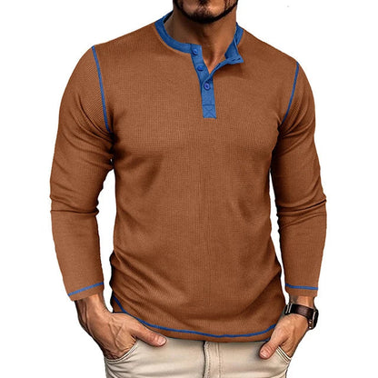 OLAVV| Moderne Henley Trui Heren