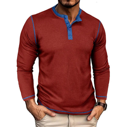OLAVV| Moderne Henley Trui Heren
