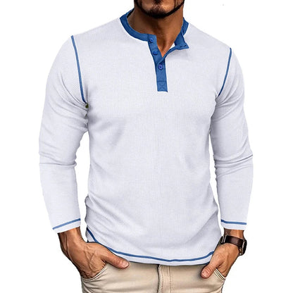 OLAVV| Moderne Henley Trui Heren