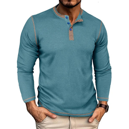 OLAVV| Moderne Henley Trui Heren