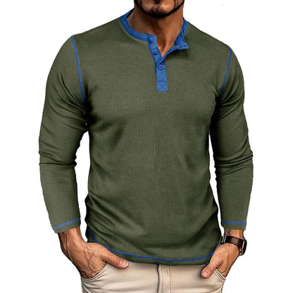 OLAVV| Moderne Henley Trui Heren