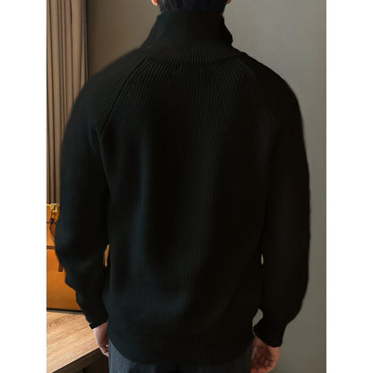 Thommy | Casual Gebreide Half-Zip Trui