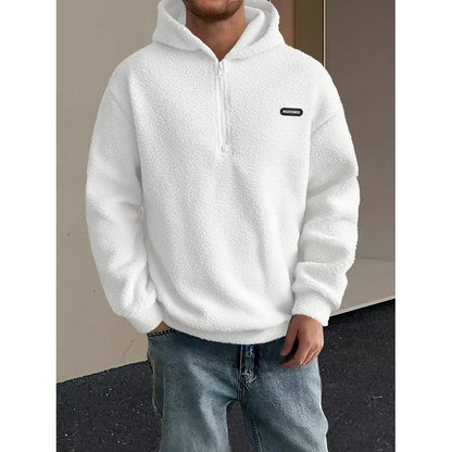 MARTIN | Knusse Fleece Trui met Capuchon