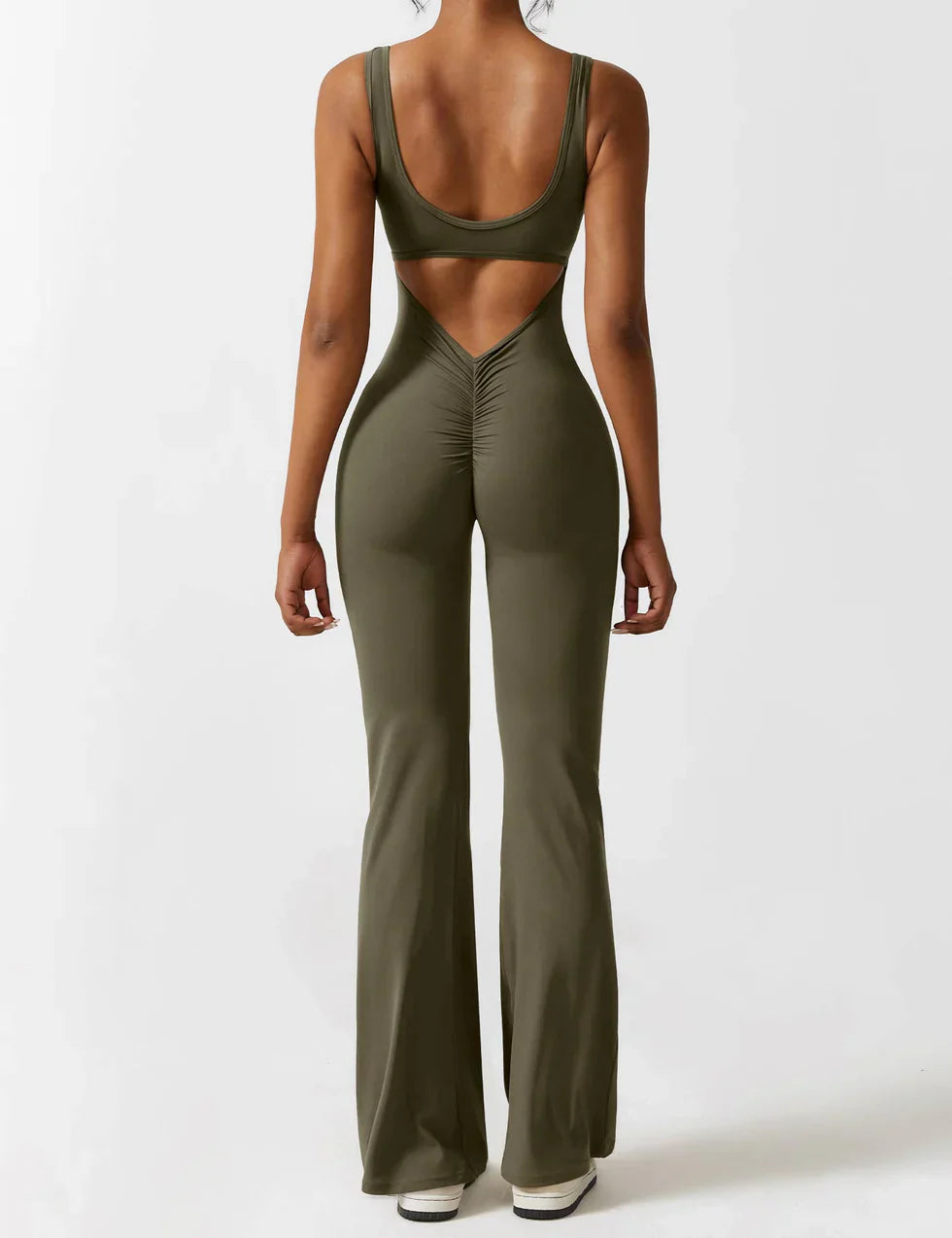 Variant image for Dames Jumpsuit Stretchy Flared Met V-back-7