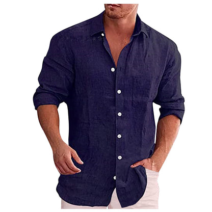 Bushii | Linnen Casual Herenoverhemd