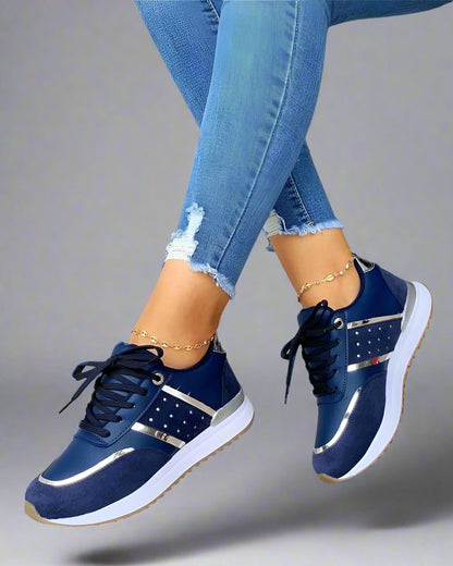JESSIE | Elegant Comfort Sneakers met Metallic Accenten