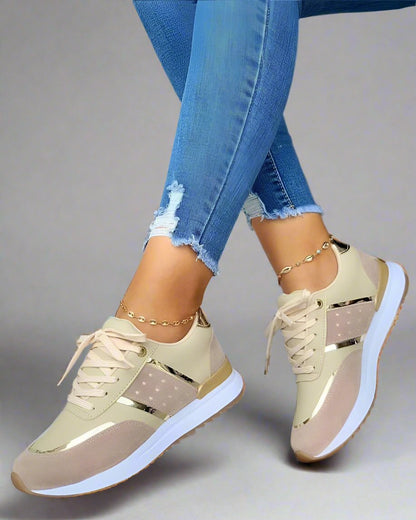 JESSIE | Elegant Comfort Sneakers met Metallic Accenten