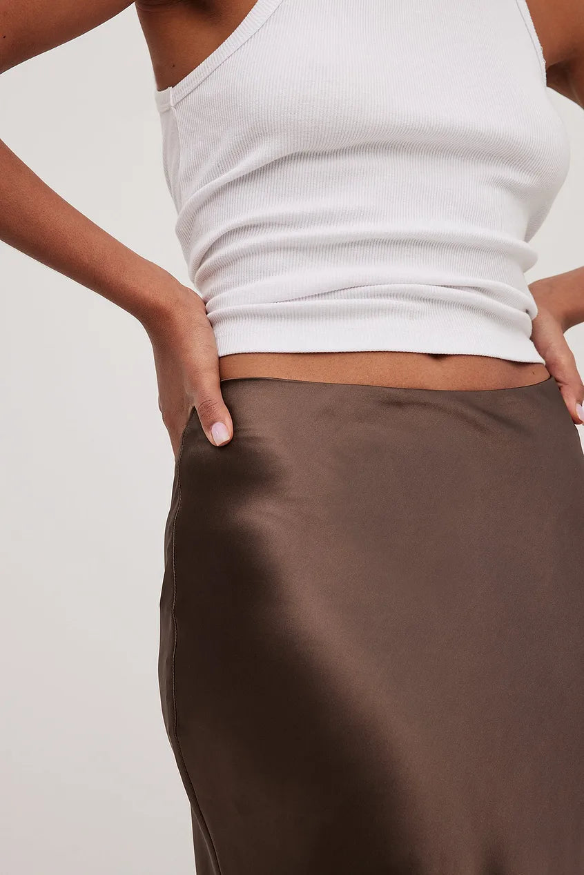 ISIS | Elegante Satijnen Maxi Rok