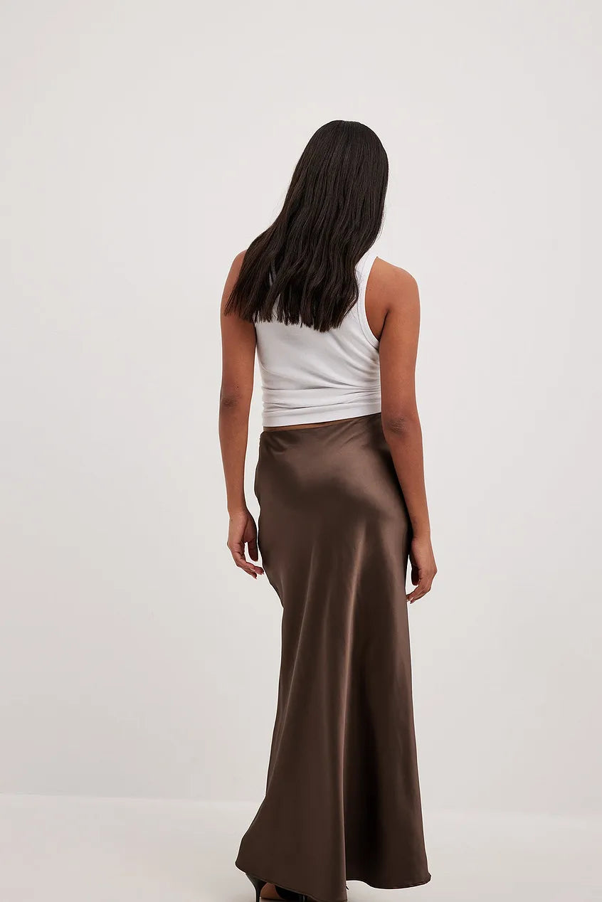 ISIS | Elegante Satijnen Maxi Rok