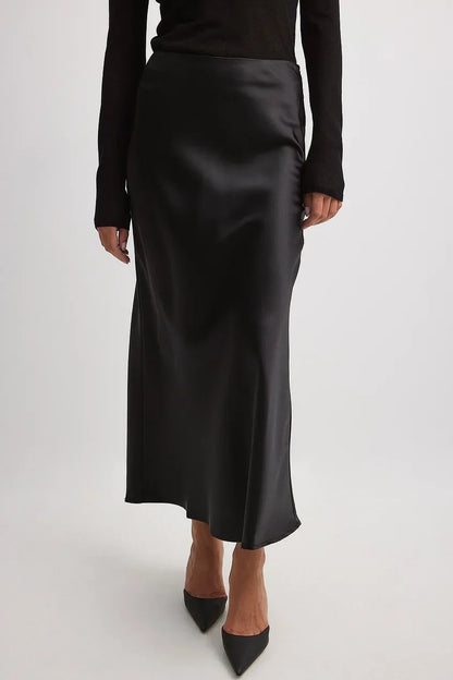 ISIS | Elegante Satijnen Maxi Rok