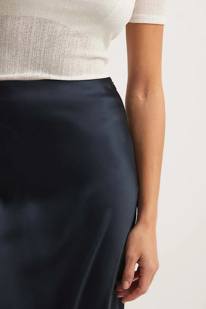 ISIS | Elegante Satijnen Maxi Rok
