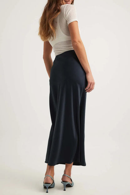 ISIS | Elegante Satijnen Maxi Rok